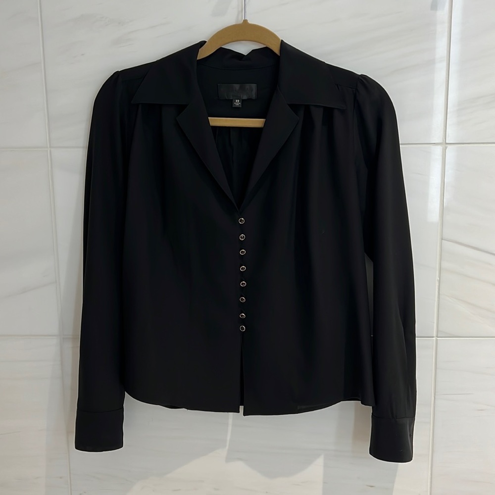 NILI LOTAN Charolette silk crepe de chine blouse